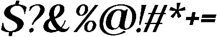 Galafera Medium Italic otf (500) Font OTHER CHARS