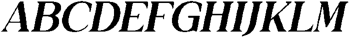 Galafera Medium Italic otf (500) Font UPPERCASE