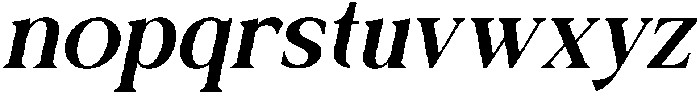 Galafera Medium Italic otf (500) Font LOWERCASE