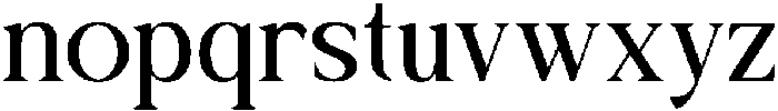 Galafera Regular otf (400) Font LOWERCASE