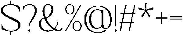Galafera Thin otf (100) Font OTHER CHARS