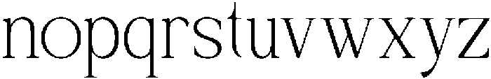 Galafera Thin otf (100) Font LOWERCASE