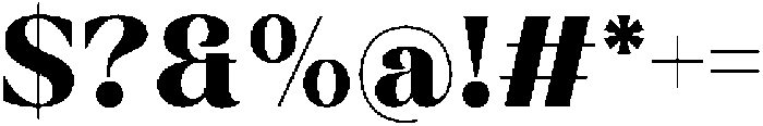 Galante Black otf (900) Font OTHER CHARS
