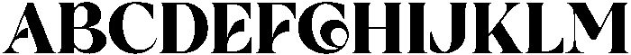 Galante Black otf (900) Font UPPERCASE