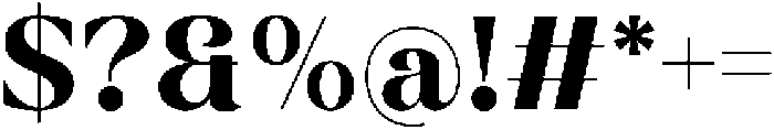 Galante Extra Bold otf (700) Font OTHER CHARS