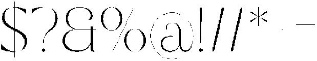 Galante Thin otf (100) Font OTHER CHARS