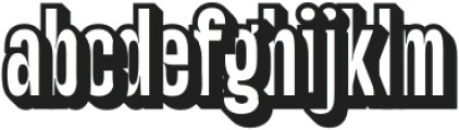 Galber ExtrudeRight otf (400) Font LOWERCASE