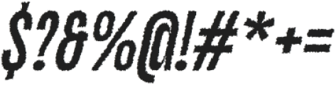 Galber Rough Italic otf (400) Font OTHER CHARS