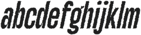 Galber Rough Italic otf (400) Font LOWERCASE