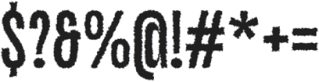 Galber Rough Regular otf (400) Font OTHER CHARS