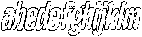 Galber Rounded Pixel Outline otf (400) FONT