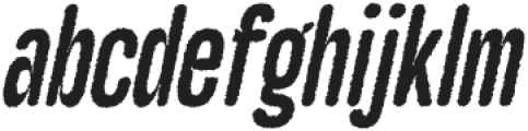 GalberRoundedRough-Italic otf (400) Font LOWERCASE