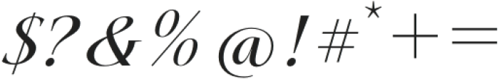 GaldanaCaption-Italic otf (400) Font OTHER CHARS