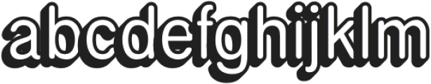 Galdien Rounded Extrude Left otf (400) Font LOWERCASE