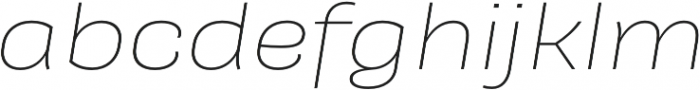 Galeana Extended Light It otf (300) Font LOWERCASE