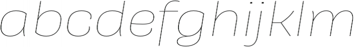 Galeana Extended Thin It otf (100) Font LOWERCASE