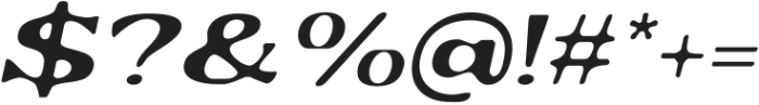 GalenoBlur-Italic otf (400) Font OTHER CHARS