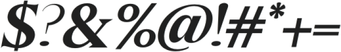 Galens Bold Italic otf (700) Font OTHER CHARS