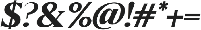 Galens Extra Bold Italic otf (700) Font OTHER CHARS
