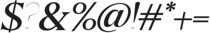 Galens Medium Italic otf (500) Font OTHER CHARS