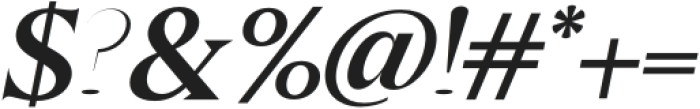 Galens Semi Bold Italic otf (600) Font OTHER CHARS