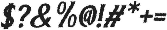 Galeum Rough Italic otf (400) Font OTHER CHARS