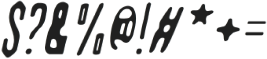 GalfegoBlur-Italic otf (400) Font OTHER CHARS