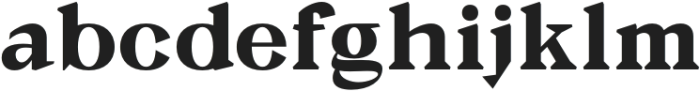 Galgey Extra Bold otf (700) Font LOWERCASE