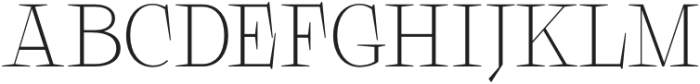 Galgey Extra Light otf (200) Font UPPERCASE