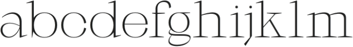 Galgey Extra Light otf (200) Font LOWERCASE