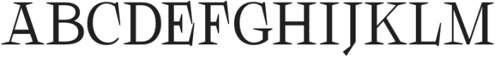 Galgey-Regular otf (400) Font UPPERCASE