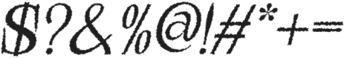 Galgey Rough Italic otf (400) Font OTHER CHARS