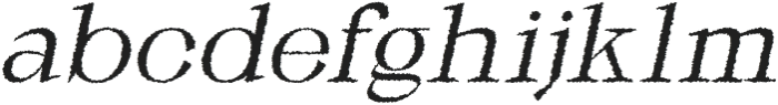 Galgey Rough Italic otf (400) Font LOWERCASE