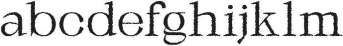 Galgey Rough Regular otf (400) Font LOWERCASE