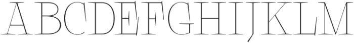 Galgey Thin otf (100) Font UPPERCASE