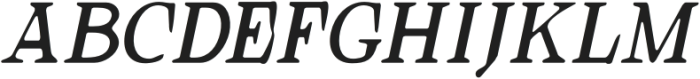 GalgeyBlur-Italic otf (400) Font UPPERCASE