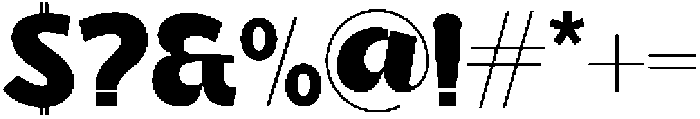 Galiant Regular otf (400) Font OTHER CHARS