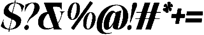 Galino Black Extra Cond Slanted otf (900) Font OTHER CHARS
