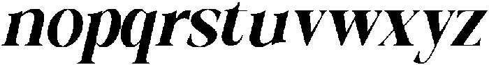 Galino Black Extra Cond Slanted otf (900) Font LOWERCASE