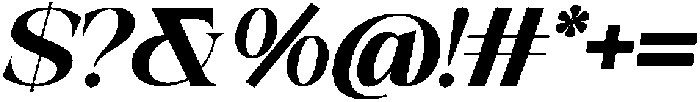 Galino Black Semi Exp Slanted otf (900) Font OTHER CHARS