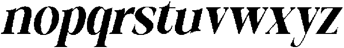 Galino Black Ultra Cond Slanted otf (900) Font LOWERCASE