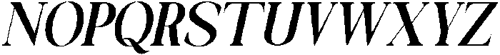 Galino Bold Condensed Slanted otf (700) Font UPPERCASE