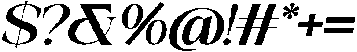 Galino Bold Expanded Slanted otf (700) Font OTHER CHARS