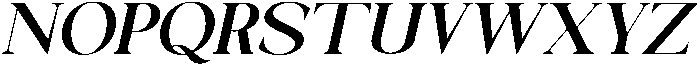 Galino Bold Expanded Slanted otf (700) Font UPPERCASE