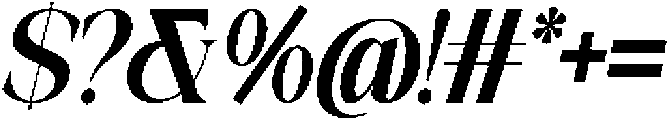 Galino Bold Extra Cond Slanted otf (700) Font OTHER CHARS