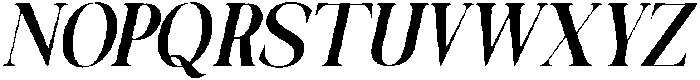 Galino Bold Extra Cond Slanted otf (700) Font UPPERCASE