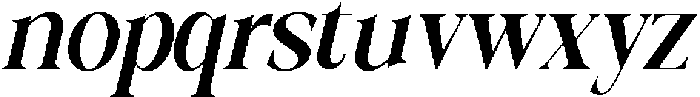 Galino Bold Extra Cond Slanted otf (700) Font LOWERCASE