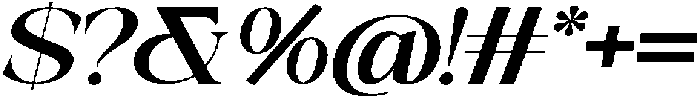 Galino Bold Extra Exp Slanted otf (700) Font OTHER CHARS