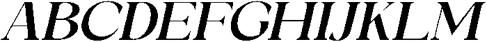 Galino Bold Extra Exp Slanted otf (700) Font UPPERCASE