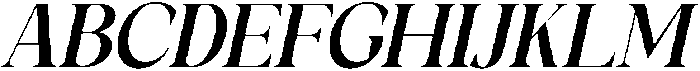 Galino Bold Semi Cond Slanted otf (700) Font UPPERCASE